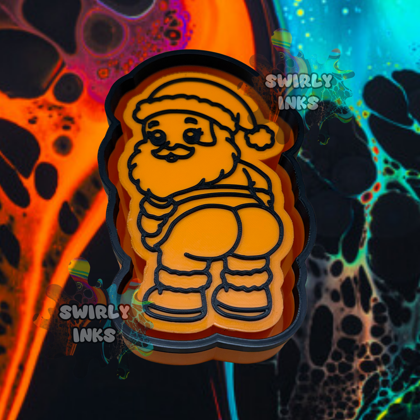 Naughty Santa Freshie Mold