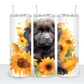 Dogs with Sunflowers