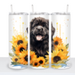 Dogs with Sunflowers