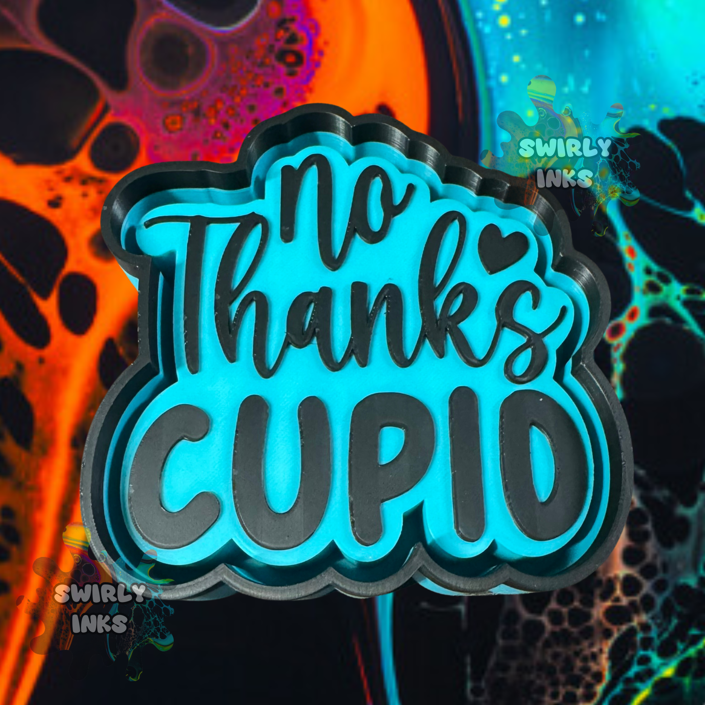 No Thanks Cupid Freshie Mold