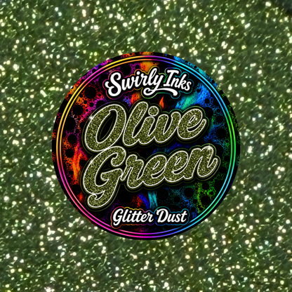 Olive Green Glitter Dust 1oz