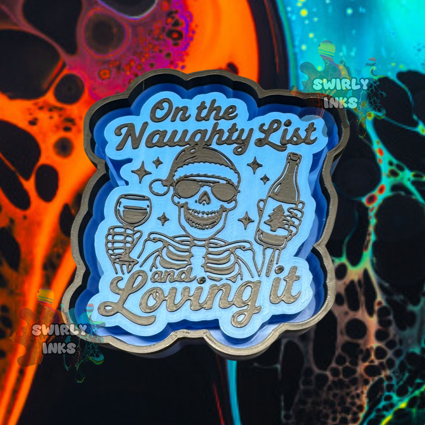 On The Naughty List and Loving It Freshie Mold
