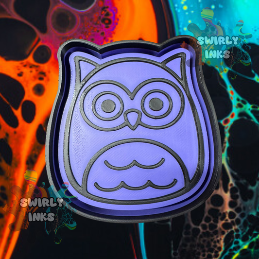 Owl Big Eyes Squishie Freshie Mold
