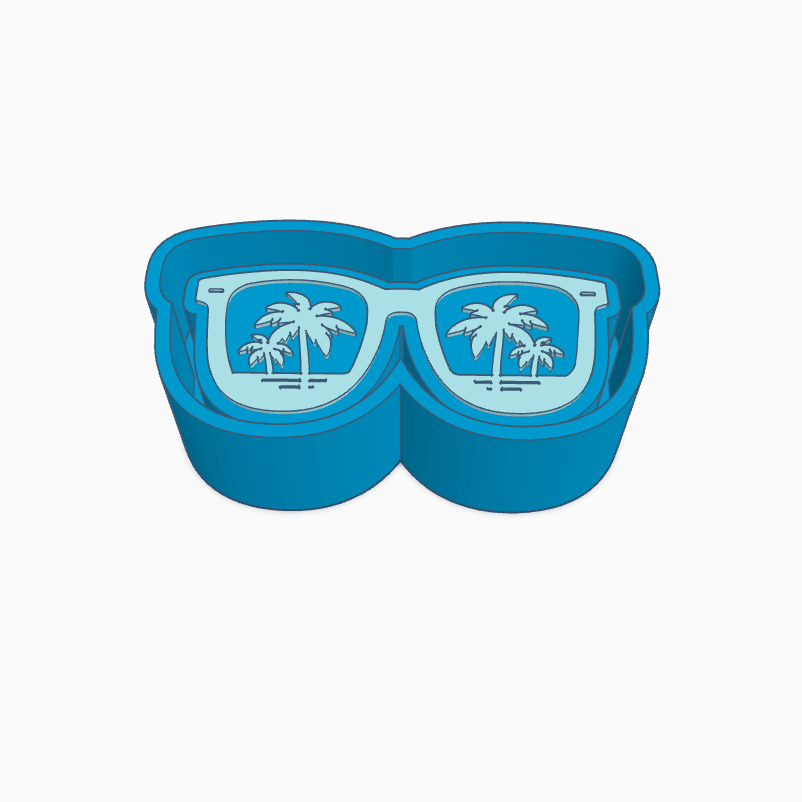 Palm Trees in Sunglasses Freshie Mold