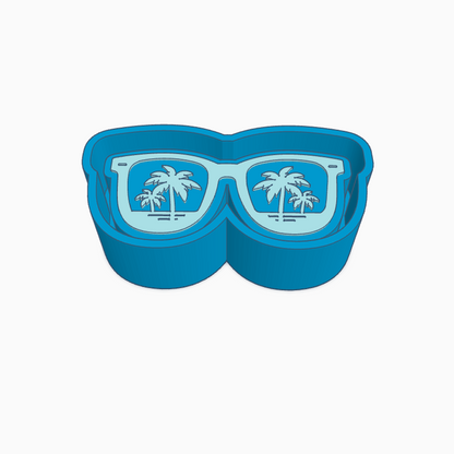 Palm Trees in Sunglasses Freshie Mold