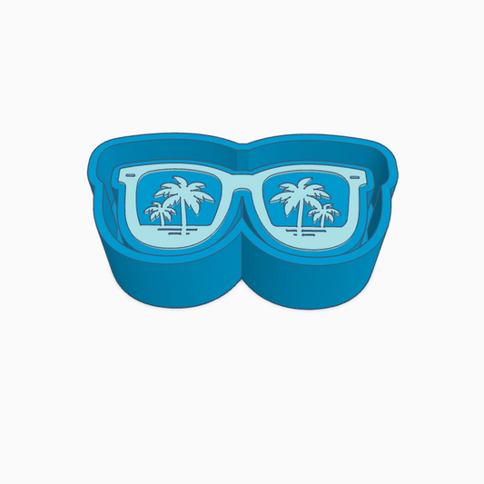 Palm Trees in Sunglasses Freshie Mold