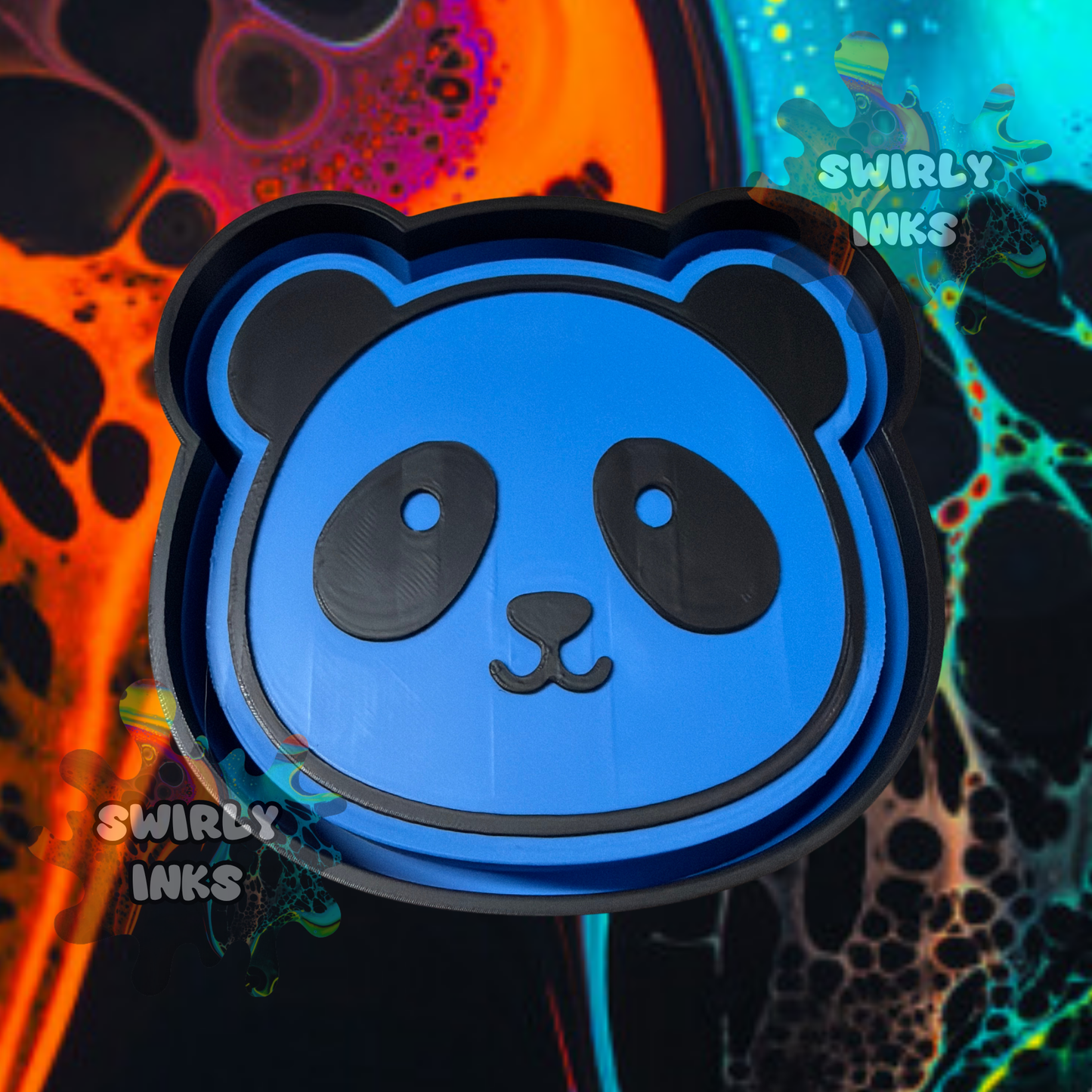 Panda Head Freshie Mold