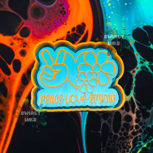Peace Love Spring Freshie Mold