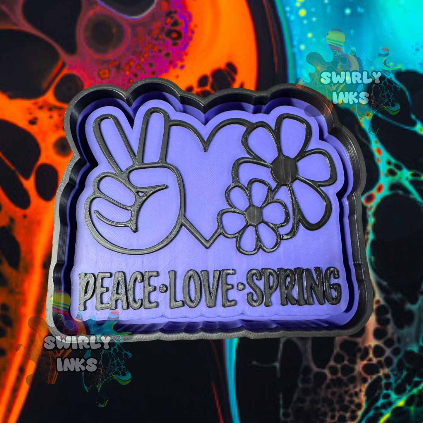 Peace Love Spring Freshie Mold