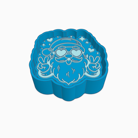 Peace Santa Freshie Mold