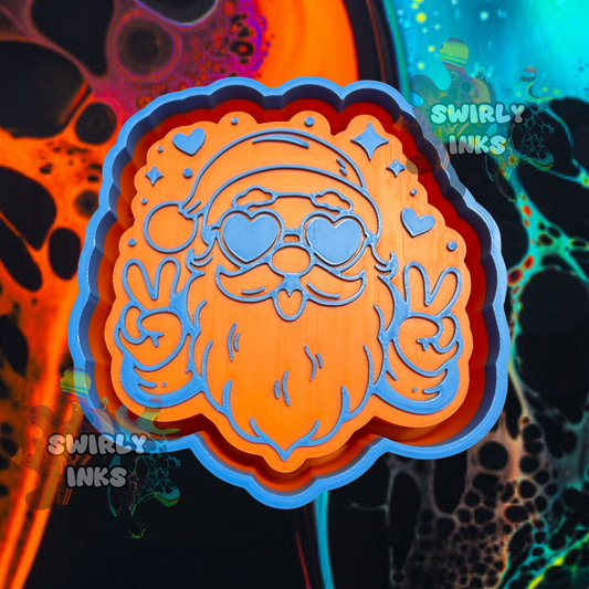 Peace Santa Freshie Mold