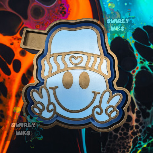Peace Smiley Face with Beenie Freshie Mold