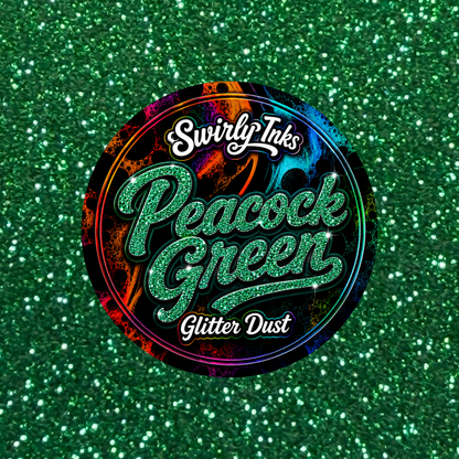Peacock Green Glitter Dust 1oz