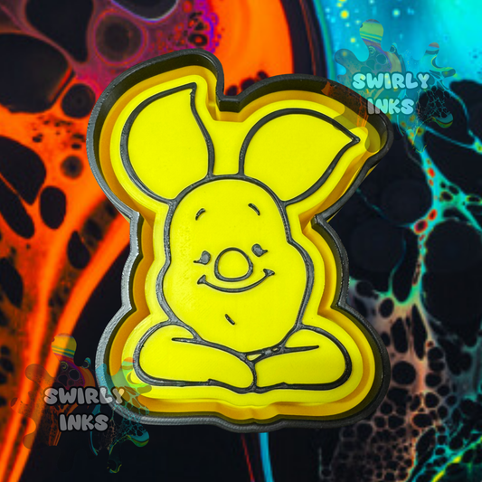 Cartoon Pig Head Freshie Mold