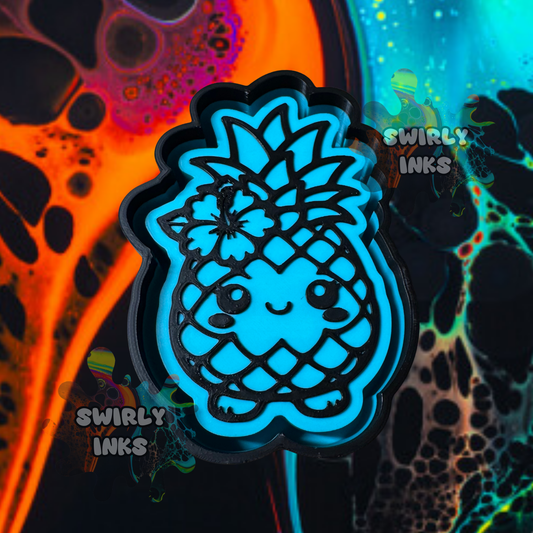 Pineapple with Hibiscus Freshie Mold