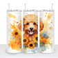 Dogs with Sunflowers