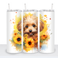 Dogs with Sunflowers