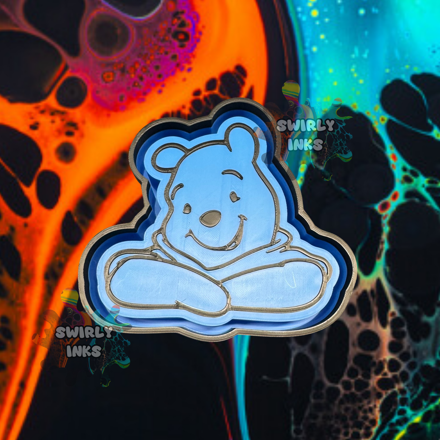 Pooh Bear Sitting Freshie Mold