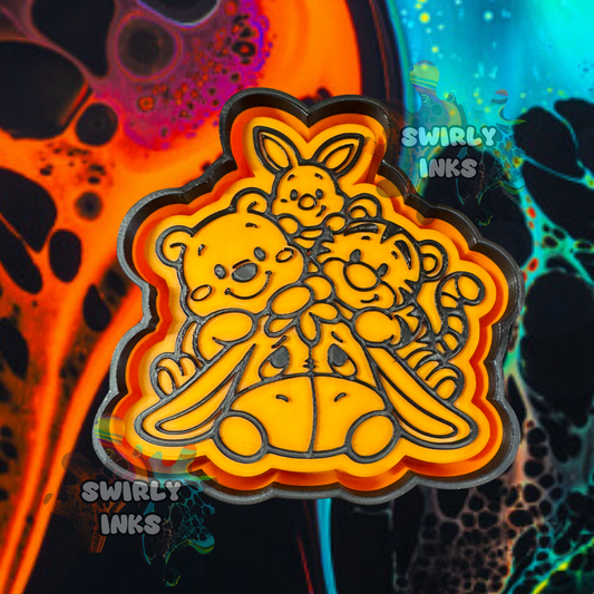 Pooh and Friends Cuties Freshie Mold