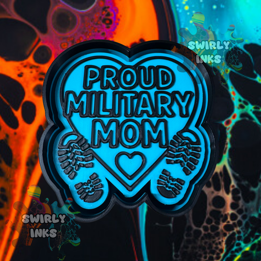 Proud Military Mom Freshie Mold