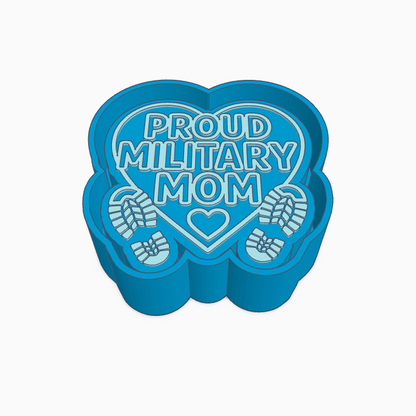 Proud Military Mom Freshie Mold