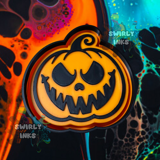 Pumpkin Face Freshie Mold