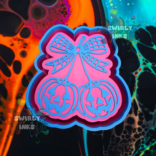 Pumpkin Bow Freshie Mold