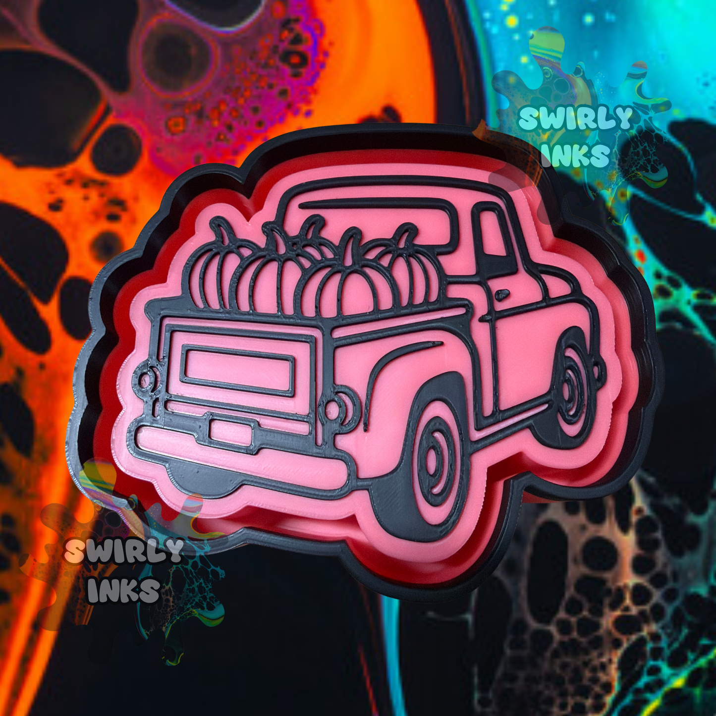 Pumpkins in Truck Freshie Mold