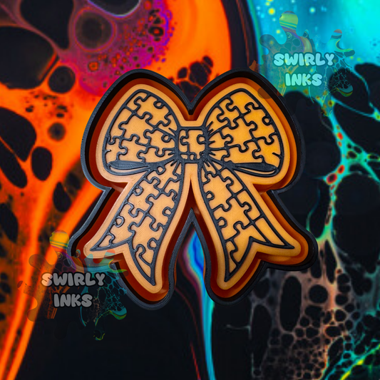 Puzzle Bow Freshie Mold