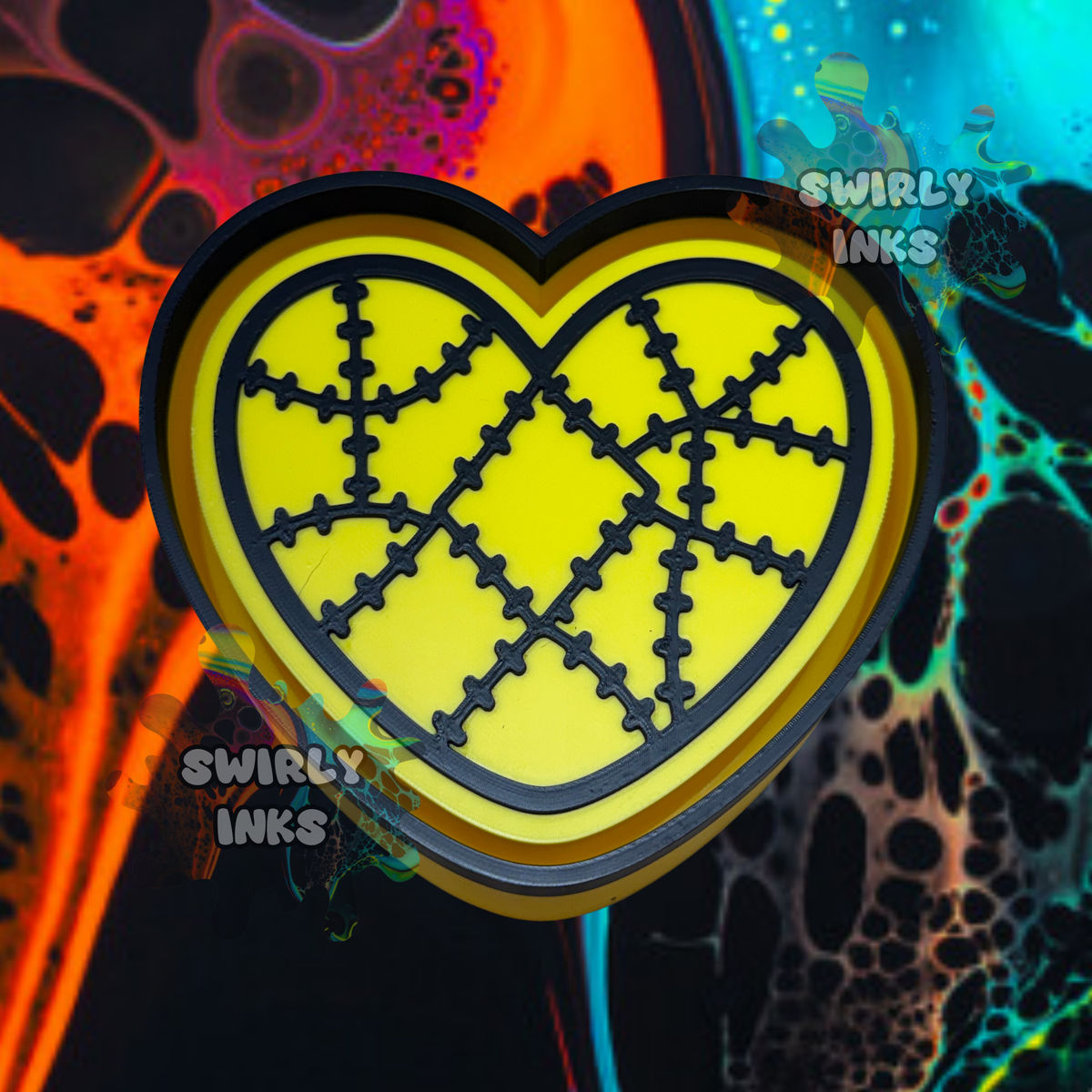 Quilt Pattern Heart Freshie Mold