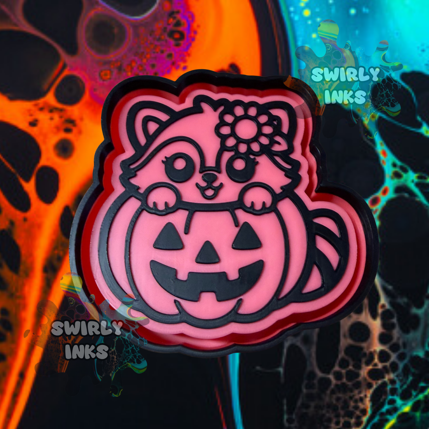 Raccoon Pumpkin Freshie Mold