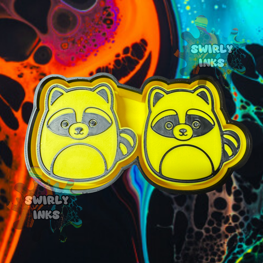 Raccoon Squishie Vent Freshie Mold