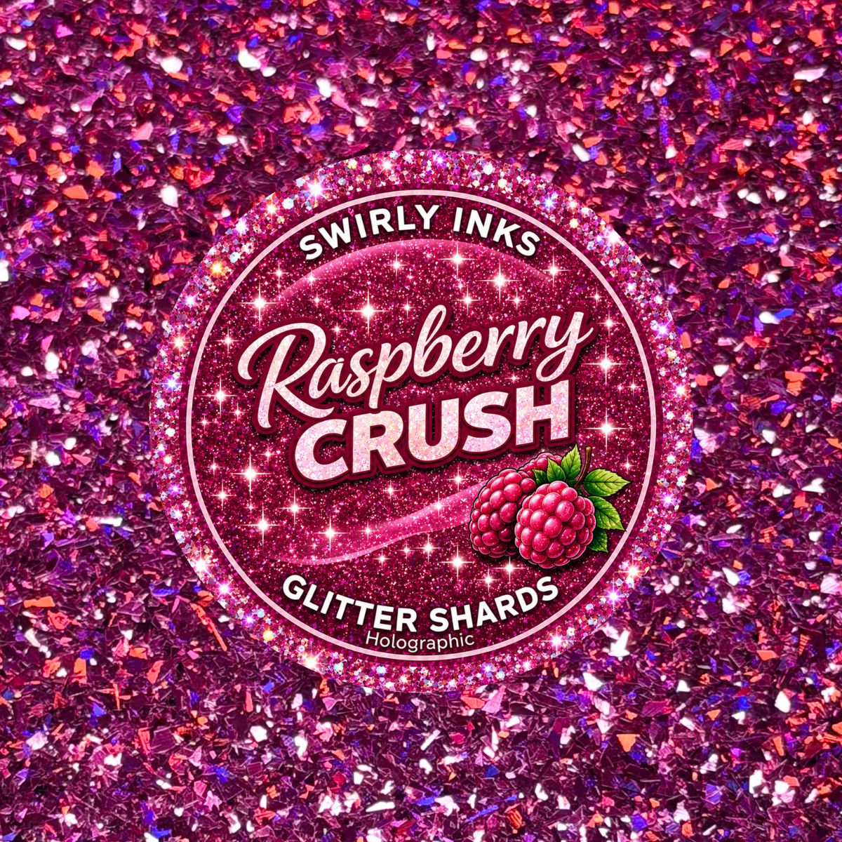 Raspberry Crush Glitter Shards 1oz