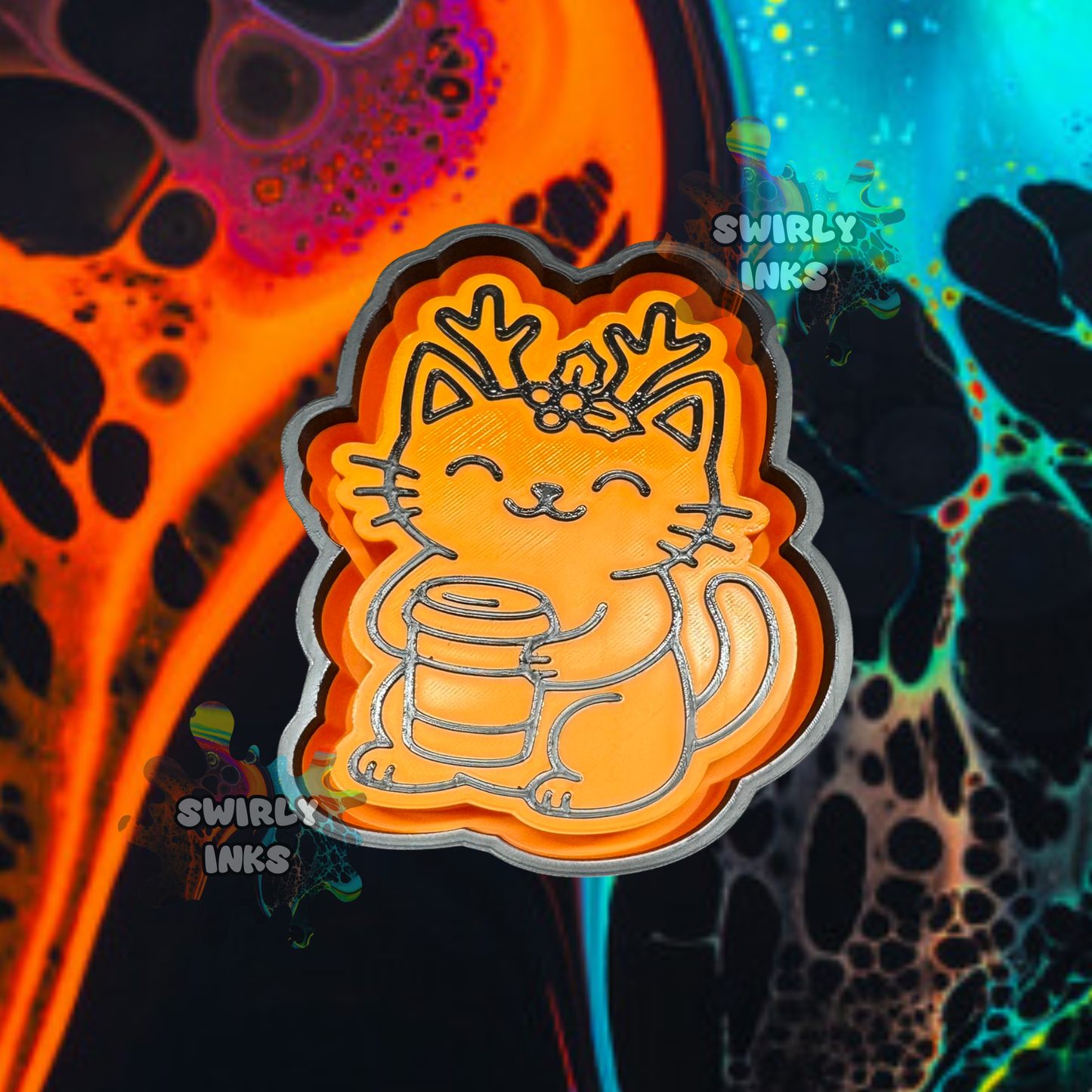 Reindeer Cat Freshie Mold