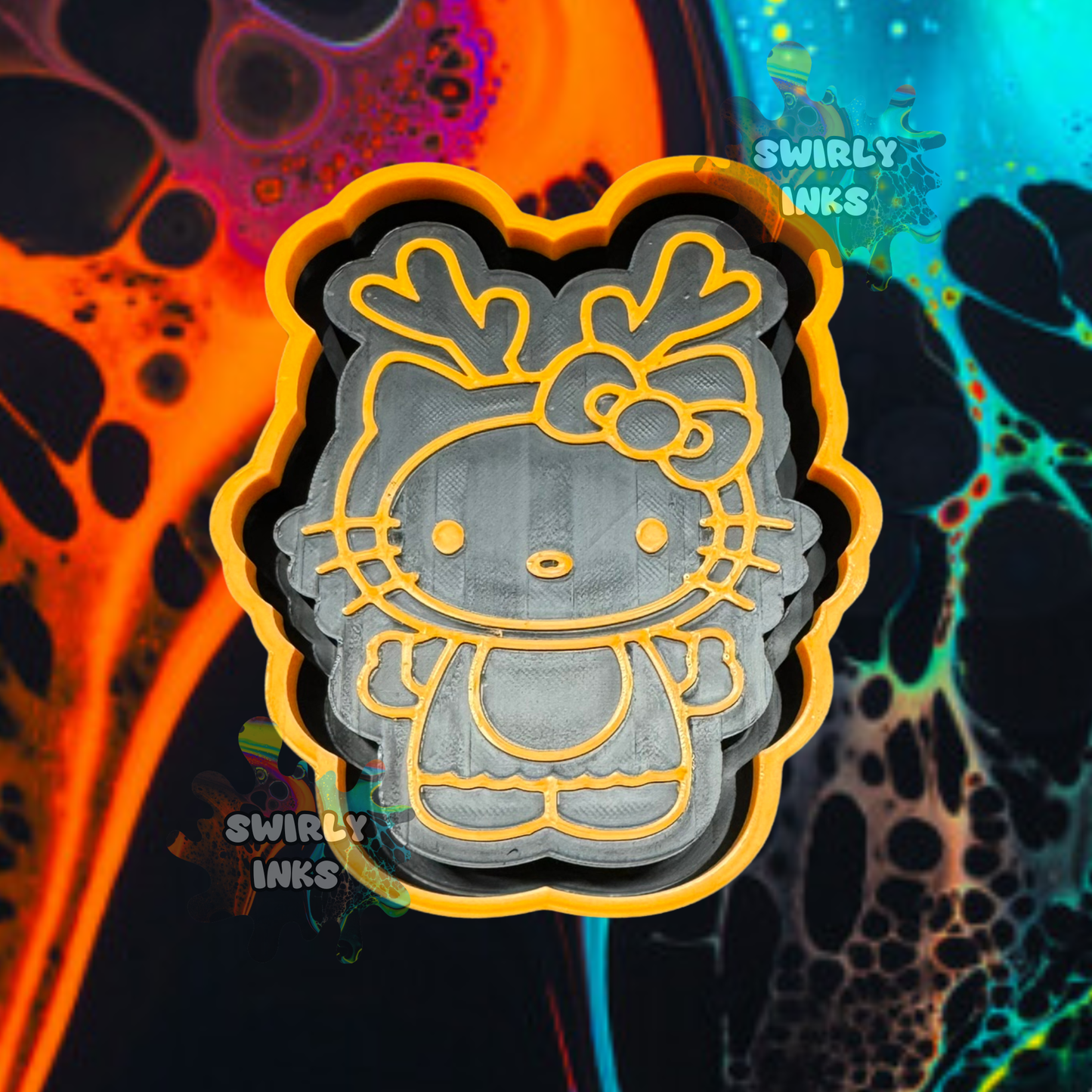 Reindeer Hello Kitty Freshie Mold