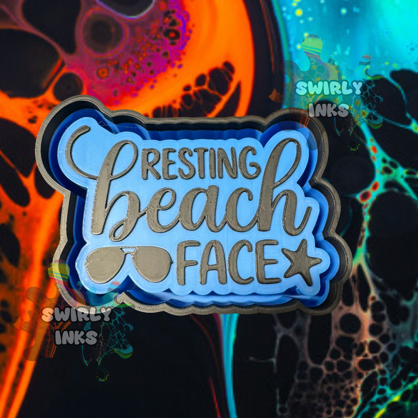 Resting Beach Face Freshie Mold