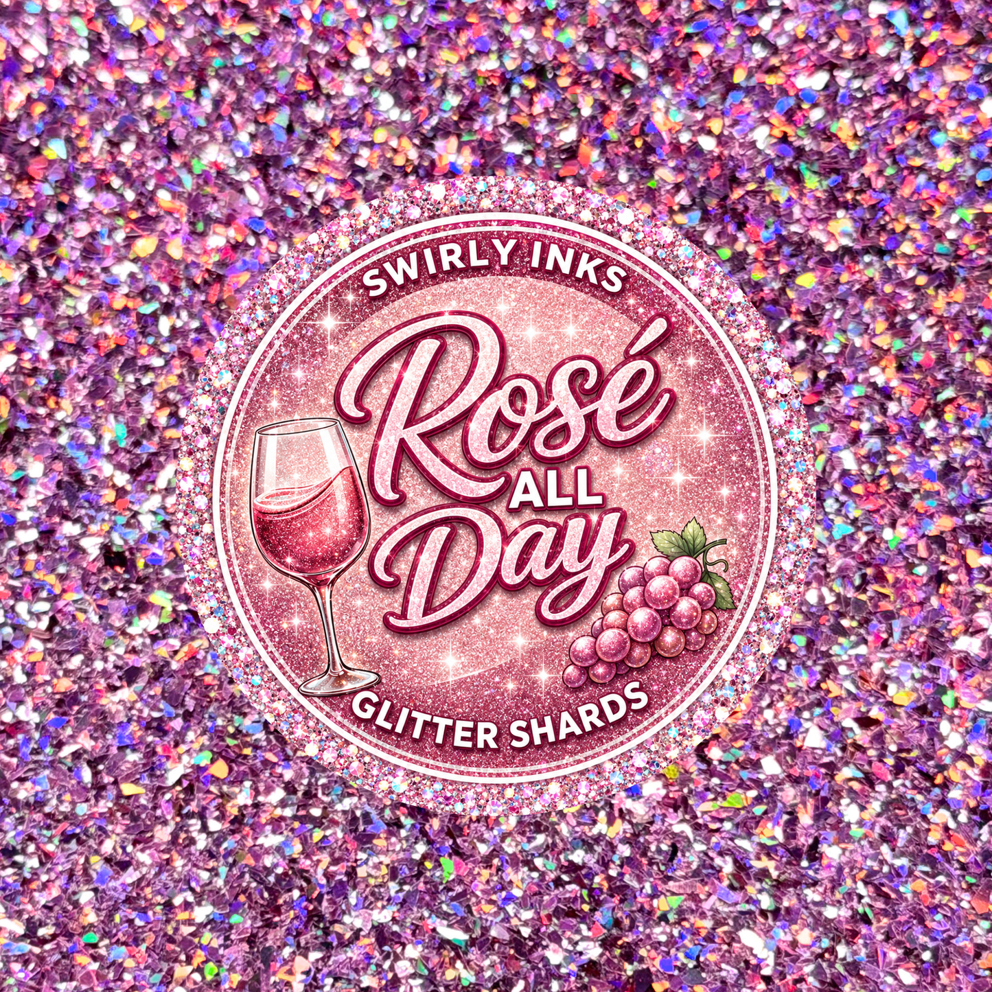 Rose All Day Glitter Shards 1oz