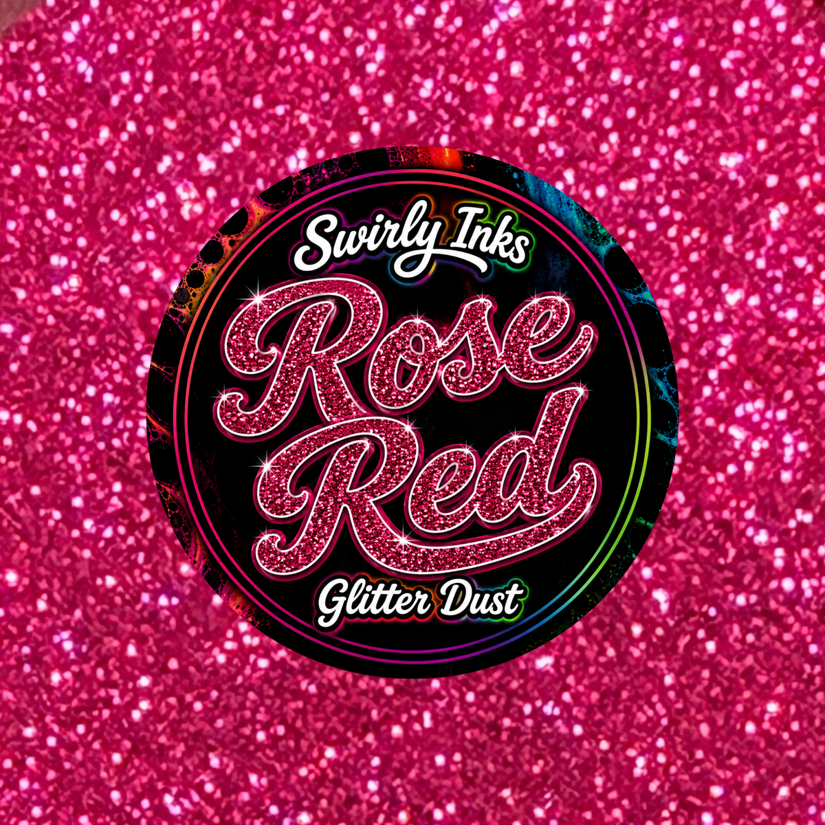 Rose Red Glitter Dust 1oz