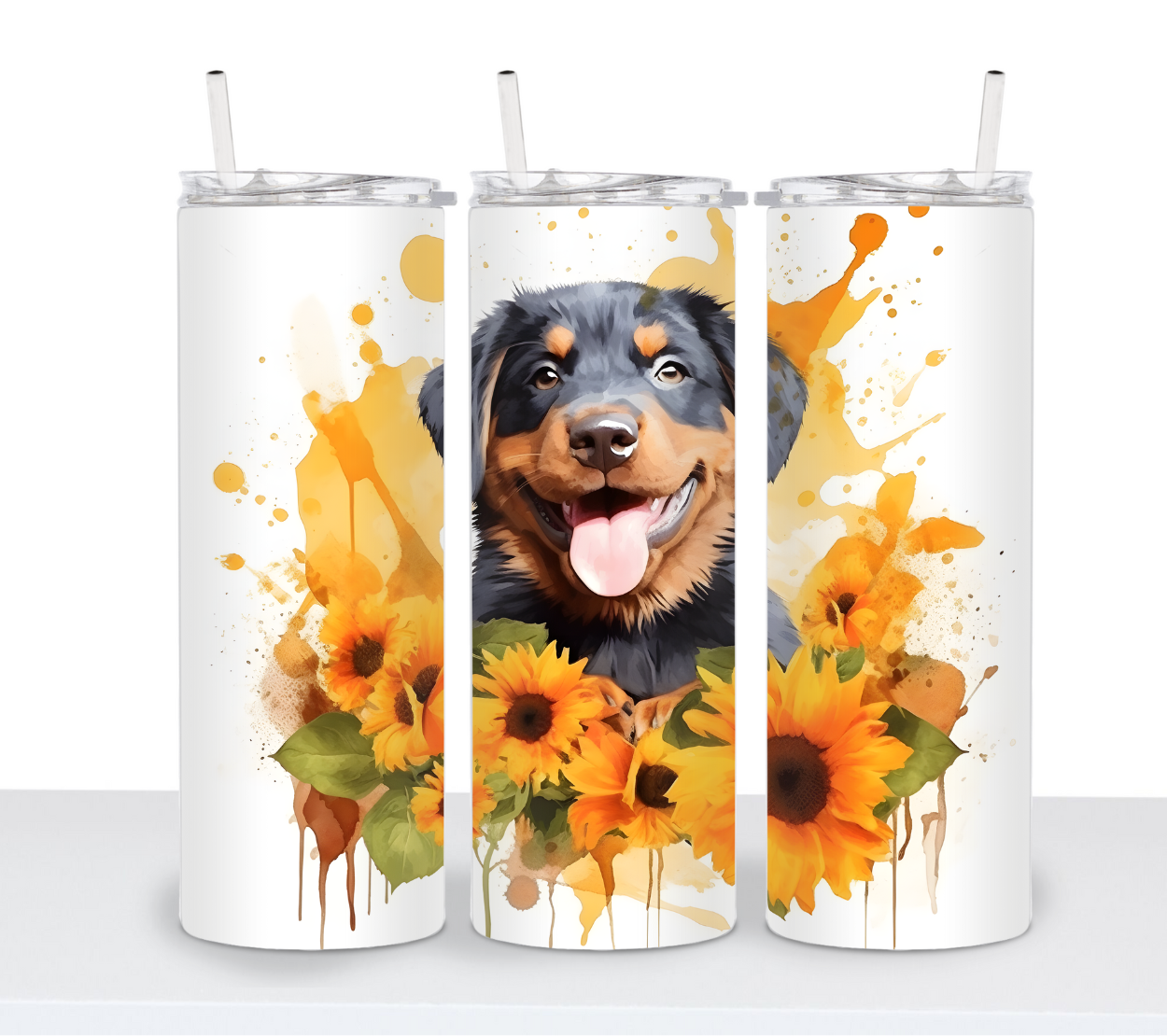 Dogs with Sunflowers Continued