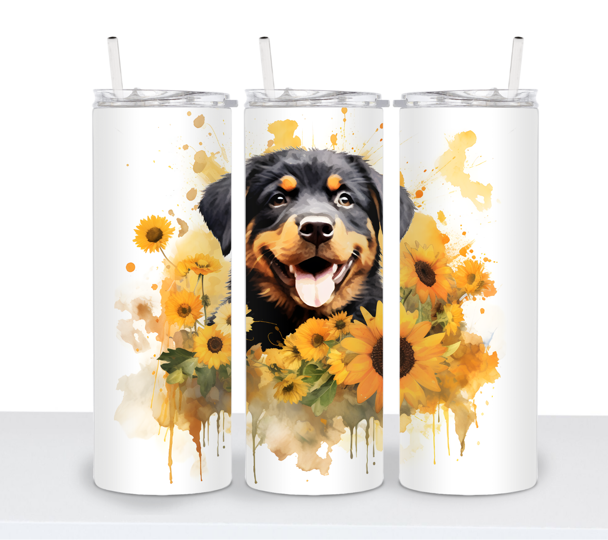 Dogs with Sunflowers Continued