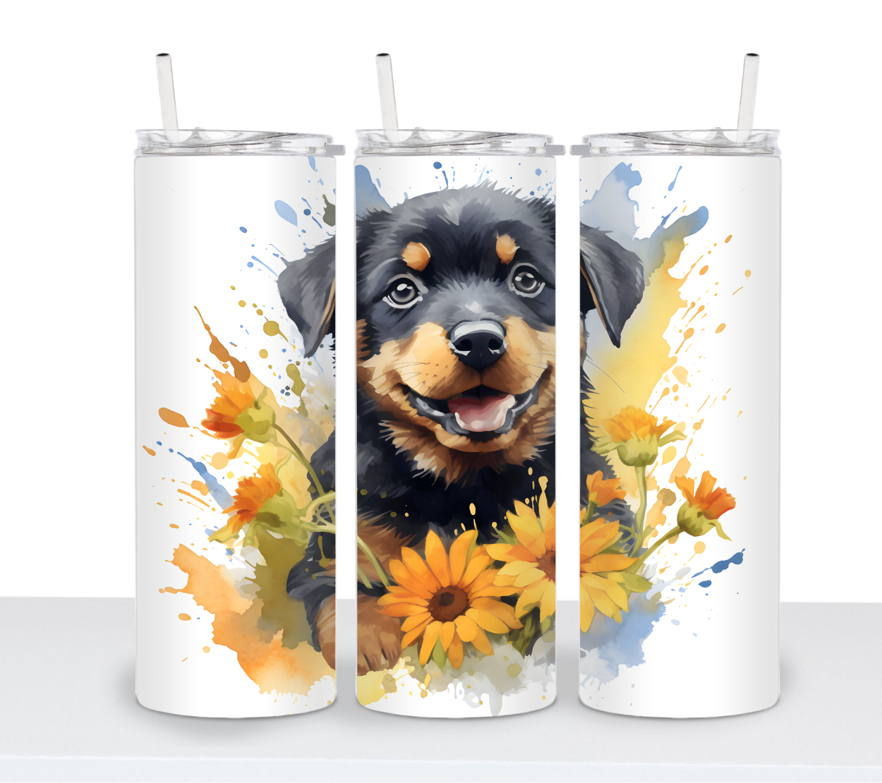 Dogs with Sunflowers Continued