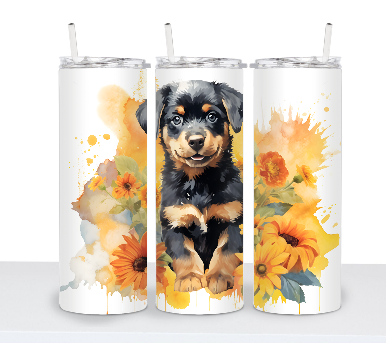 Dogs with Sunflowers Continued