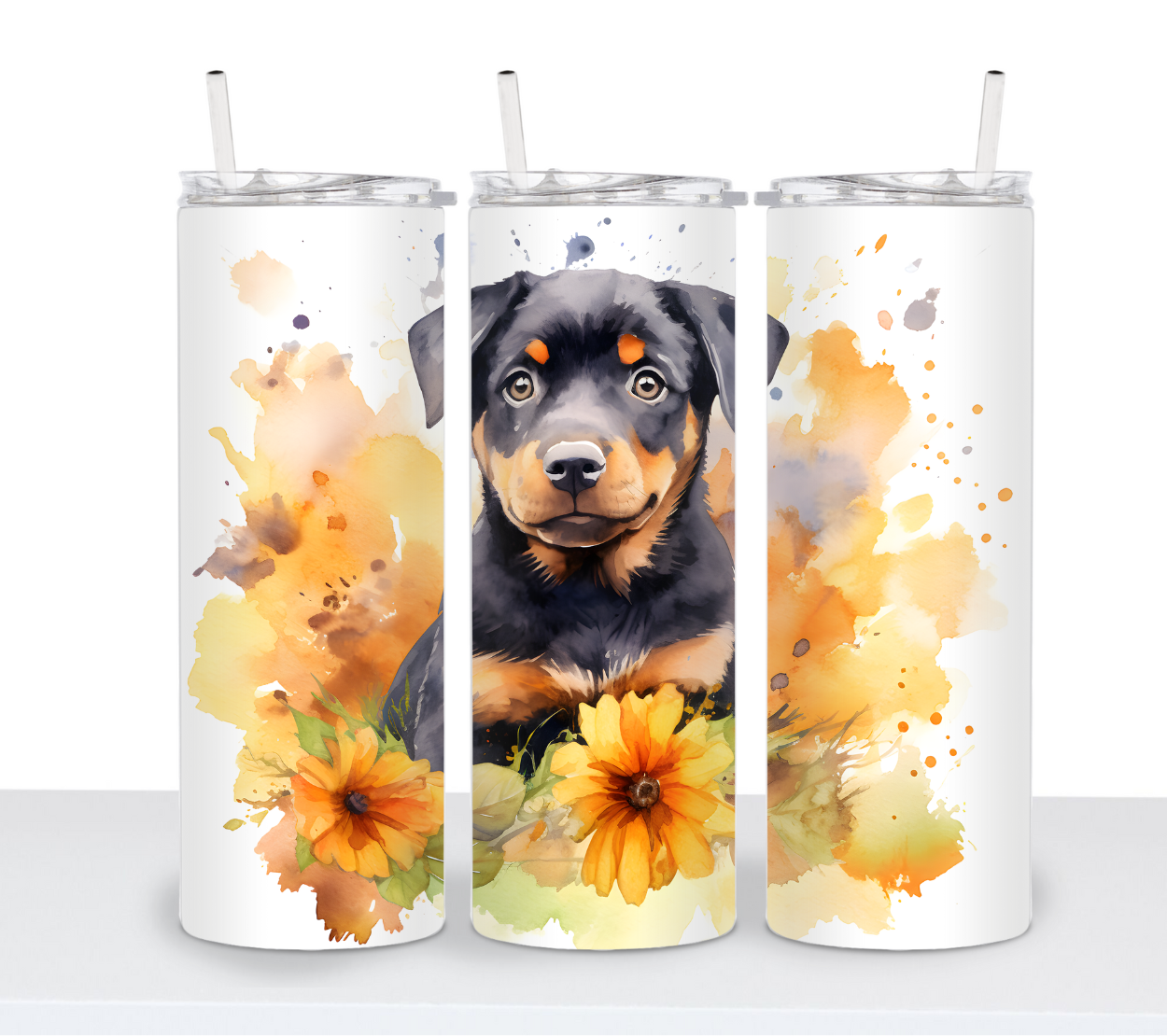 Dogs with Sunflowers Continued