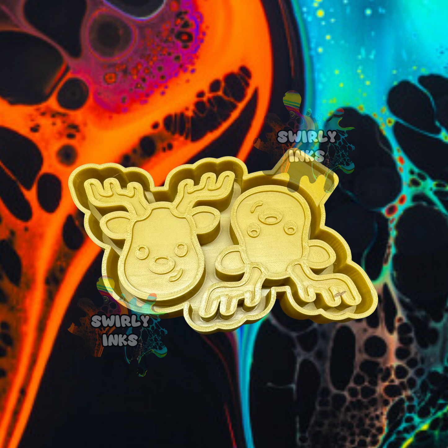 Rudolph Vents Freshie Mold