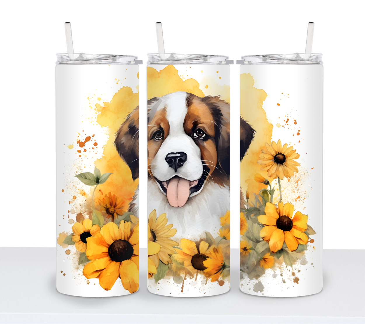 Dogs with Sunflowers Continued