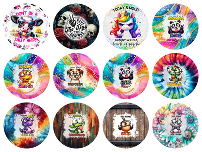 Card stock Options for Round Freshie Molds