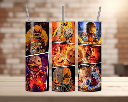 Halloween Movie Characters - 20oz Tumbler - (Sam 1)