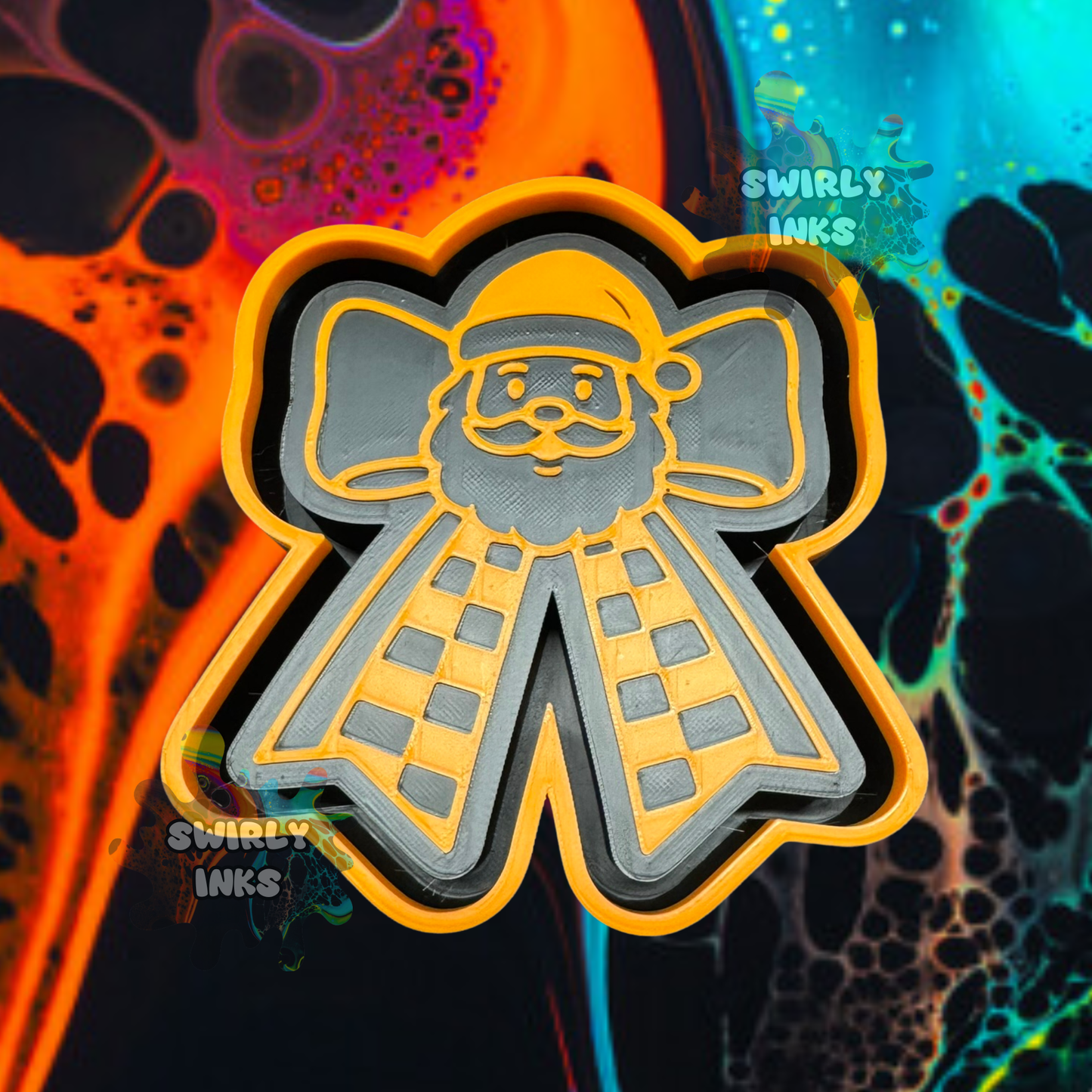 Santa Bow Freshie Mold