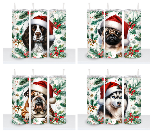 Santa Hat Dogs