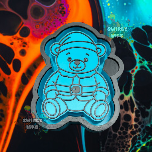 Santa Teddy Bear Freshie Mold
